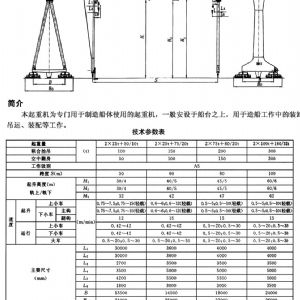 MU型造船门式起重机